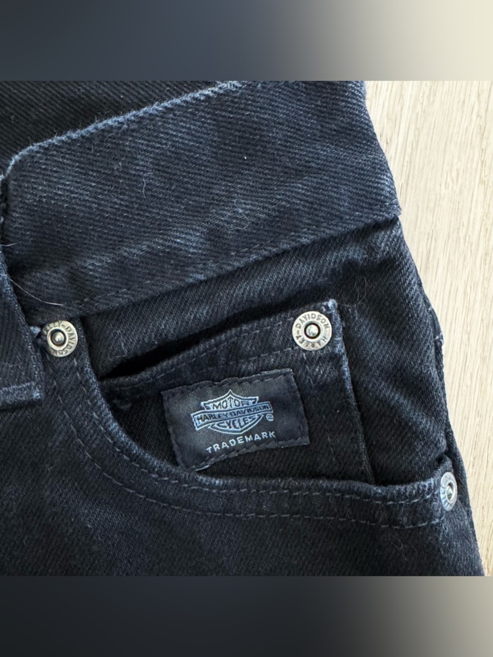 Harley Davidson Women’s 100% Cotton Jeans - Size 6R - Picture 4 of 5